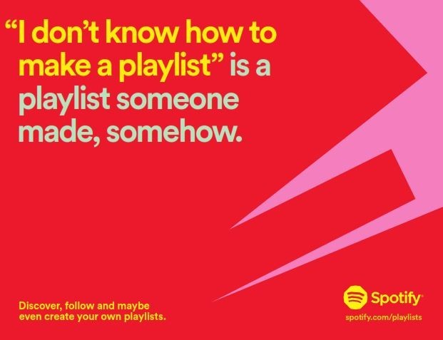 Spotify playlist ad