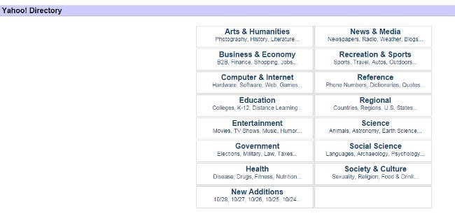 Yahoo Directory