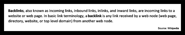 Backlinking definition, SEO